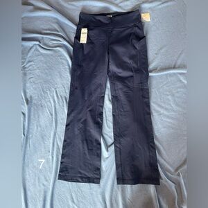 NWT Duluth Trading Company wide leg fleece lined leggings